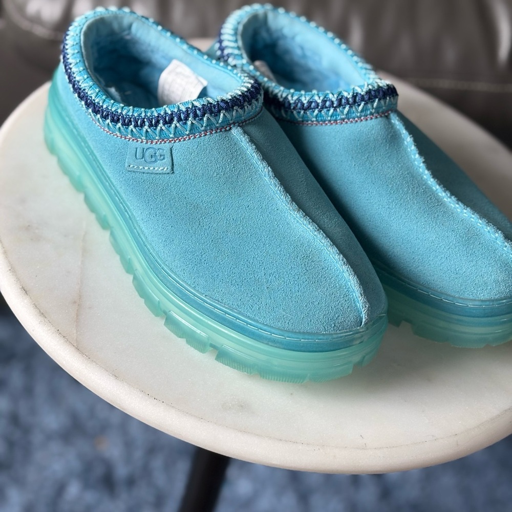 UGG Blue Slip-On Shoes- worn once!